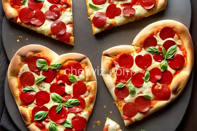 Heart-Shaped Pizza for Two