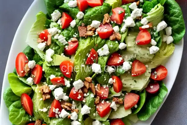 Heart of Romaine Salad with Pico de Gallo and Avocado Dressing