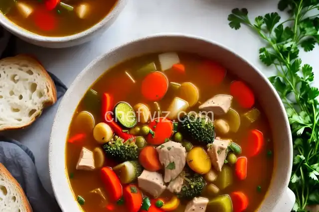 Hearty Chicken Vegetable Soup III