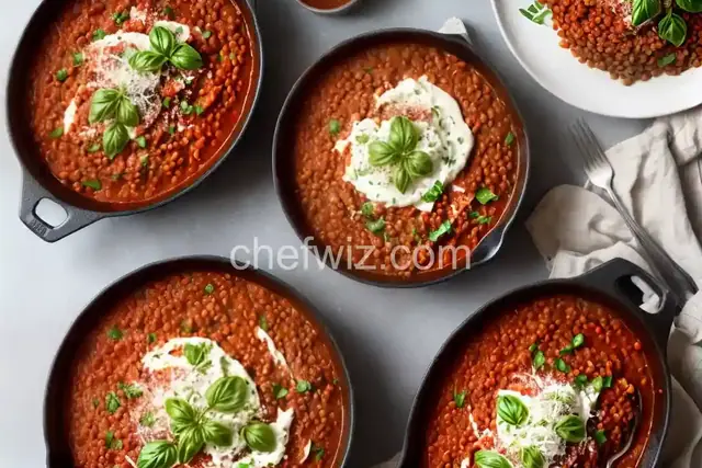 Hearty Spaghetti with Lentils & Marinara Sauce