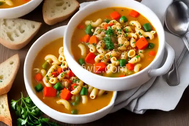 Hearty Vegetable and Macaroni Soup