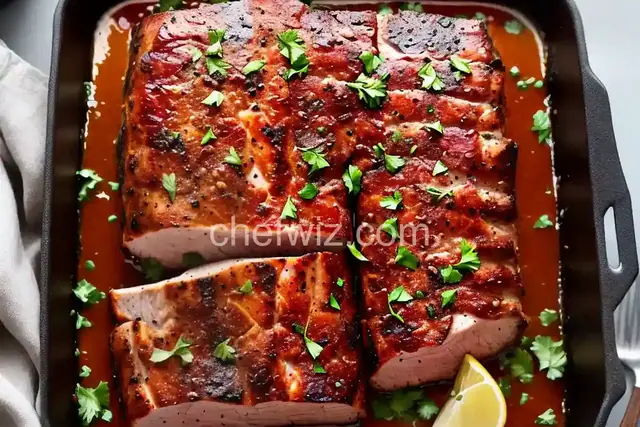 Herb, Garlic and Bacon Pork Loin