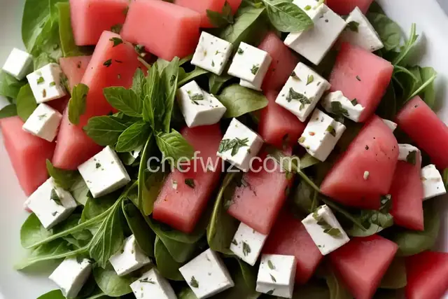 Herb Watermelon Feta Salad