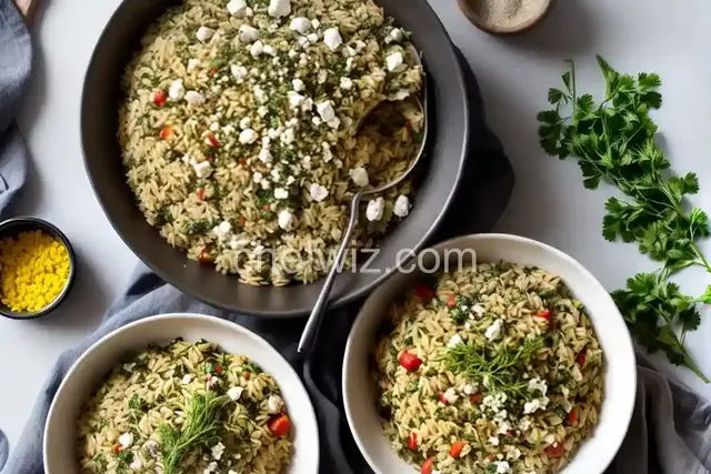 Herbed Orzo with Feta