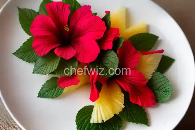 Hibiscus-Pineapple Skin “Tea”