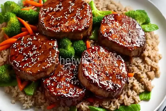 Hoisin Ginger Sesame Pork Chops