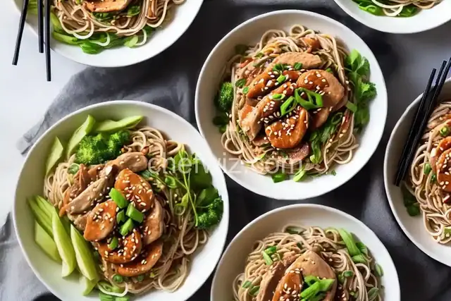 Hoisin Sauce Noodles with Chicken