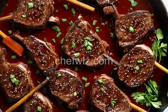 Hoisin-and-Balsamic-Glazed Lamb Chops