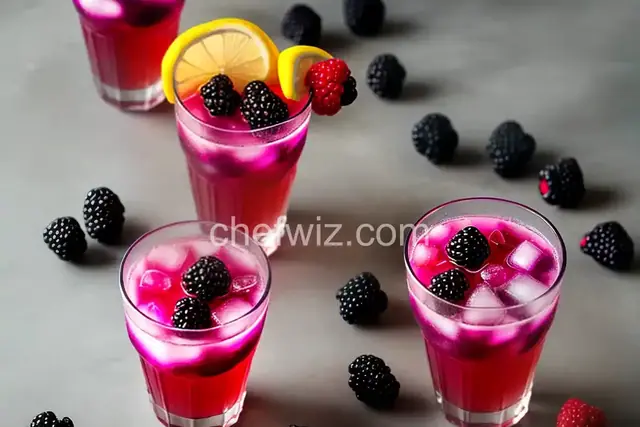 Homemade Blackberry Lemonade