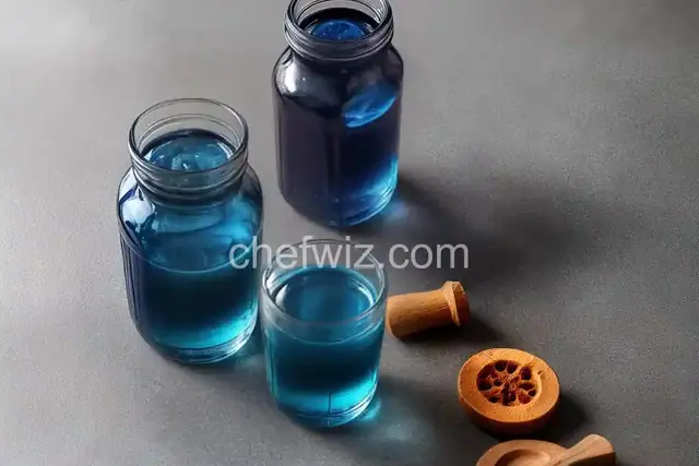 Homemade Blue Curacao syrup