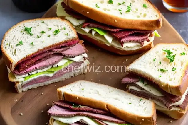 Homemade Classic Pastrami Sandwiches