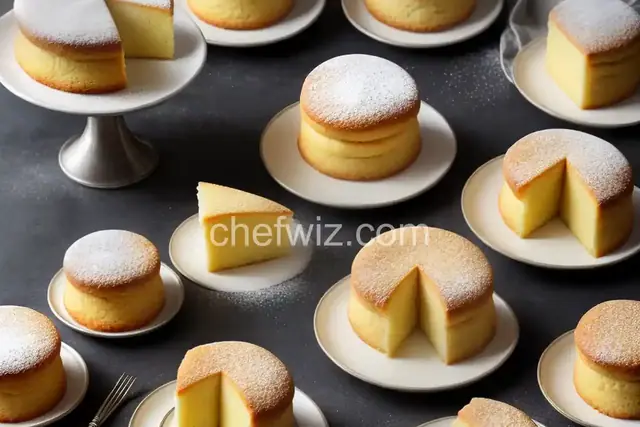 Homemade Cream Filled Individual Sponge Cakes