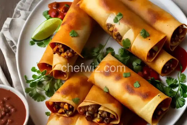 Homemade Flautas de Res