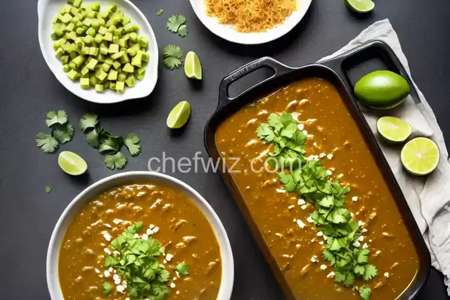 Homemade Green Enchilada Sauce with Tomatillos