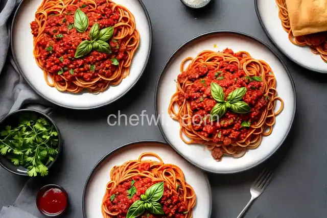 Homemade Spaghetti Sauce with Ground Beef
