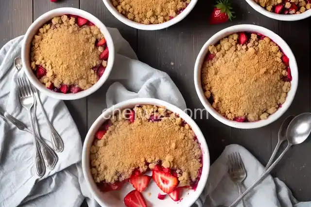 Homemade Strawberry Crumble