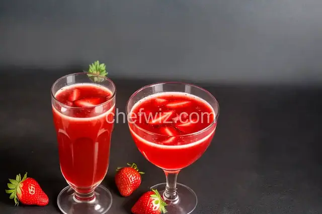 Homemade Strawberry Nectar