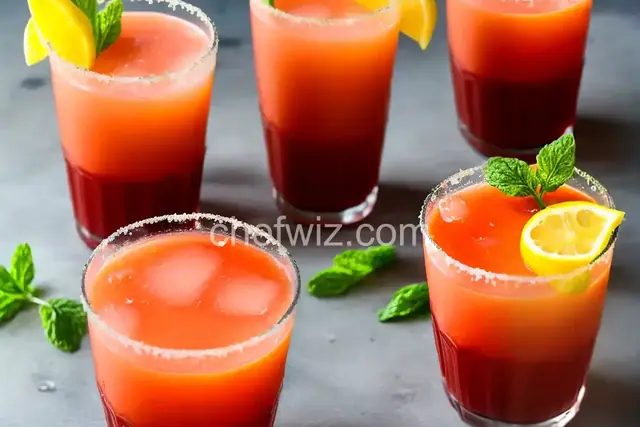 Homemade Vegetable Juice Cocktail