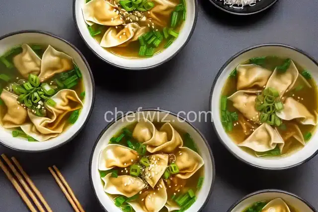 Homemade Wonton Soup Recipe