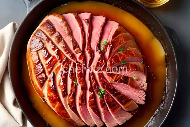 Honey Bourbon Horseradish Glazed Ham
