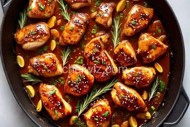 Honey Garlic Chicken with Rosemary