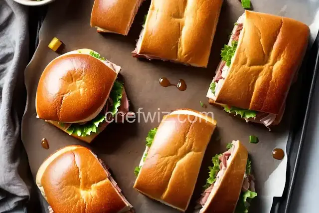 Honey Glazed Ham Sandwiches