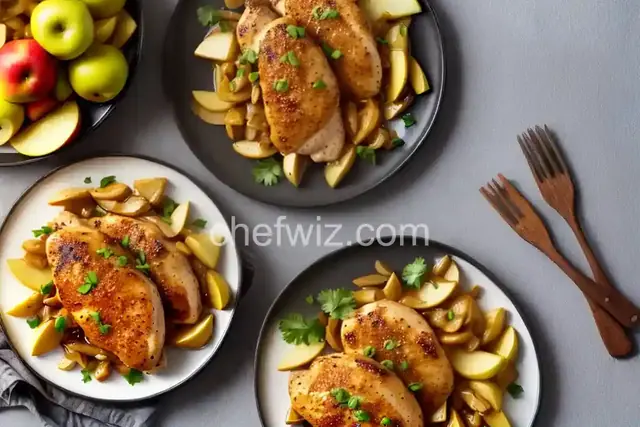 Honey-Mustard Chicken and Apples