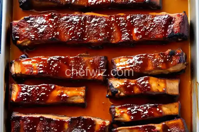 Honey-Mustard Glazed Ribs in Oven and Broiler