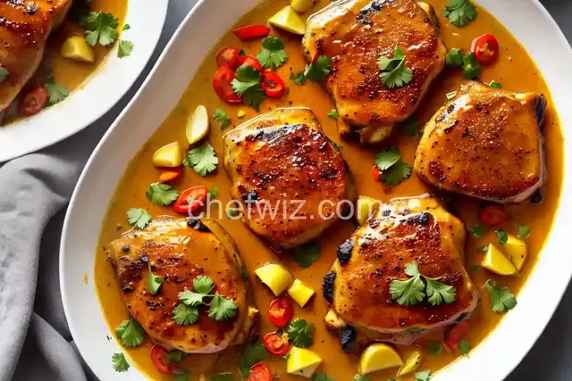 Honey-Mustard and Curry Chicken Thighs