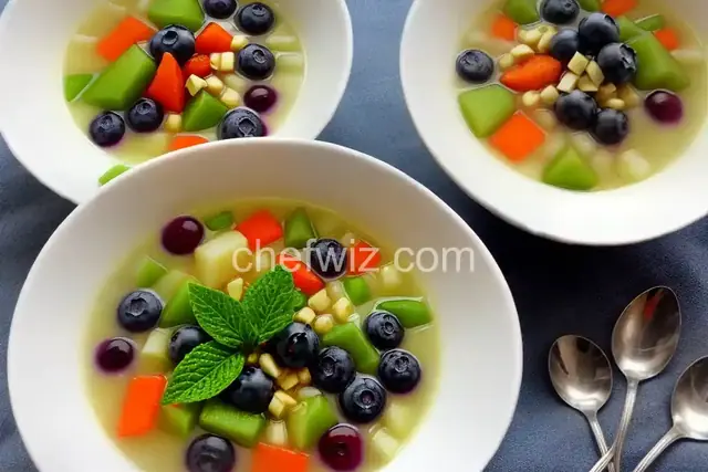 Honeydew Blueberry Soup
