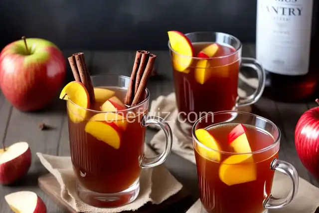 Hot Apple Cider with Rum