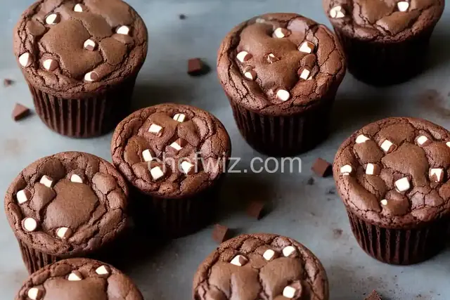 Hot Chocolate Brownie Cups