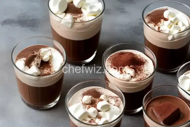 Hot Cocoa Pudding Shots