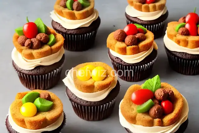 Hot Dog Pull-Apart Cupcake Cake