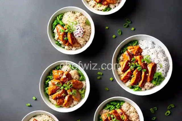 Hot Honey Chicken & Rice Bowls
