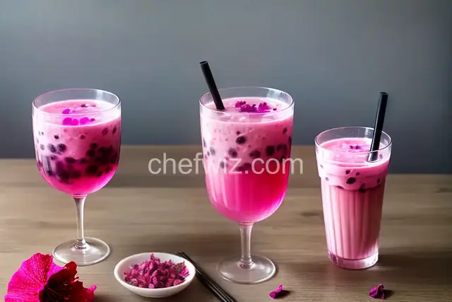 Hot-Pink Hibiscus Bubble Tea