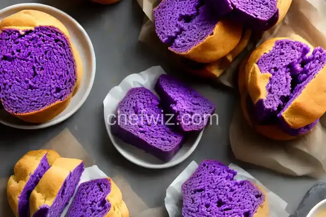 Hot Ube Pandesal (Filipino Purple Yam Bread Rolls)