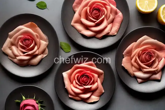 How to Make a Rose with Cured Ham
