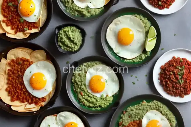 Huevos Rancheros Verdes (Fried Eggs With Green Salsa and Refried Beans) Recipe
