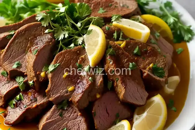 Hummus Kawarma (Lamb) with Lemon Sauce from 'Jerusalem'