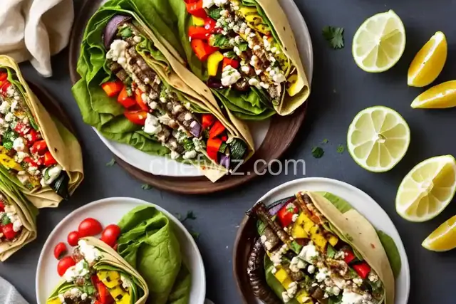 Hummus and Grilled Vegetable Wrap