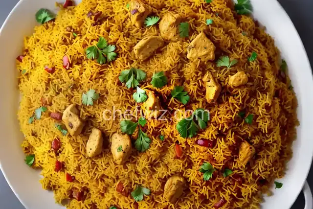 Hyderabadi Boneless Chicken 65 Biryani