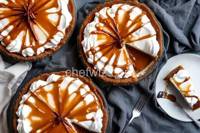Ice Cream Pie with Easy Caramel Sauce