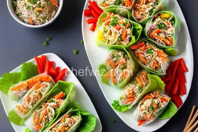 Imitation Crab Salad Summer Rolls