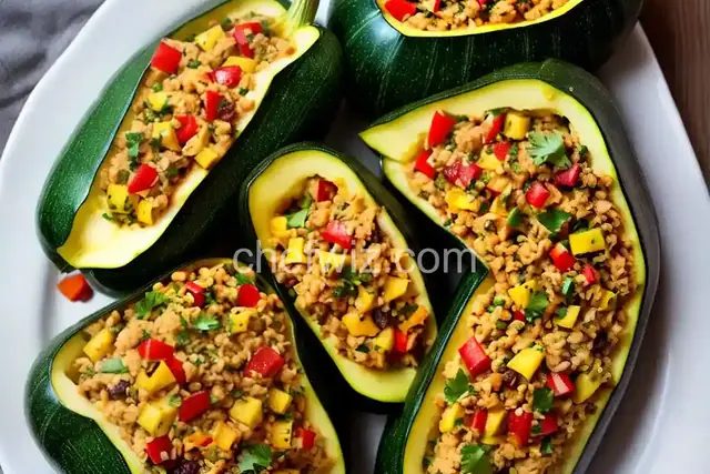 Impossible Stuffed Zucchini