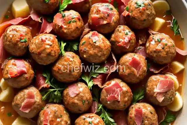 Ina Garten's Turkey, Sausage, and Prosciutto Meatballs Recipe