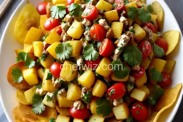 Indian Chaat-Inspired Potato Chip Salad
