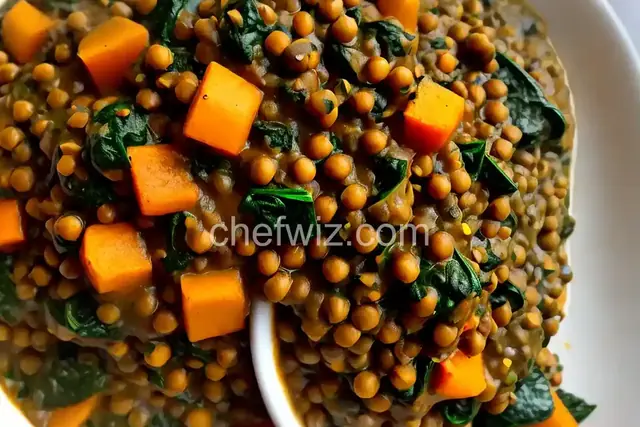 Indian Lentils and Spinach