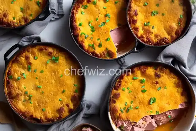 Individual Ham Casseroles
