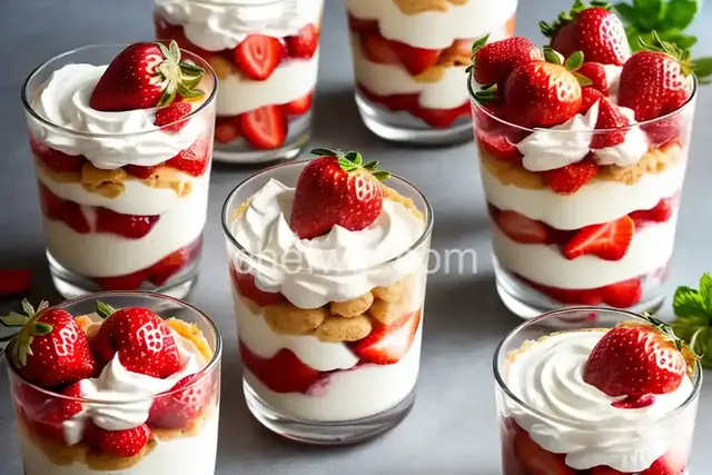 Individual Strawberry Trifles